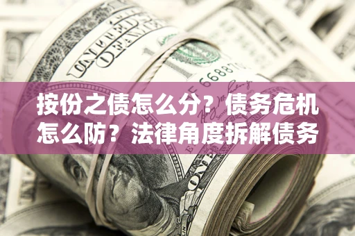 北京按份之债怎么分？债务危机怎么防？法律角度拆解债务分配与风险自保指南