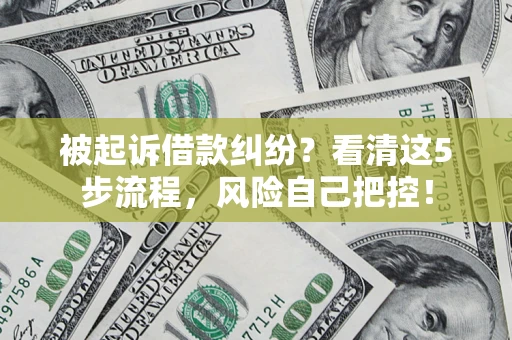 北京被起诉借款纠纷？看清这5步流程，风险自己把控！
