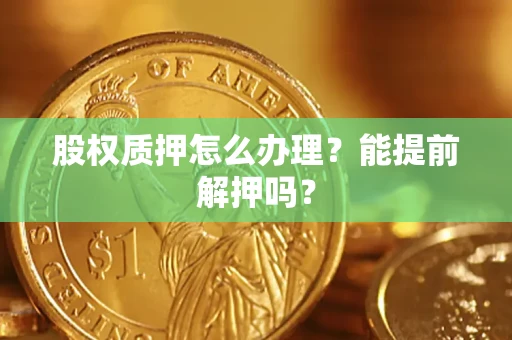 北京股权质押怎么办理？能提前解押吗？